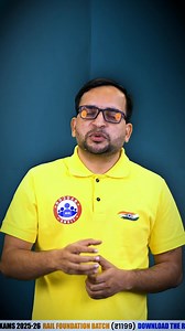 🚂 RAILWAY Foundation Batch 🚂 Learn at your own pace, no deadlines! ✅ Live classes by experts PDF notes for every class. ✅ Complete course just ₹999. Validity till exam - learn anytime! All-inclusive prep with expert guidance. Limited time offer – Enroll now and get started today! | Rojgar with ankit