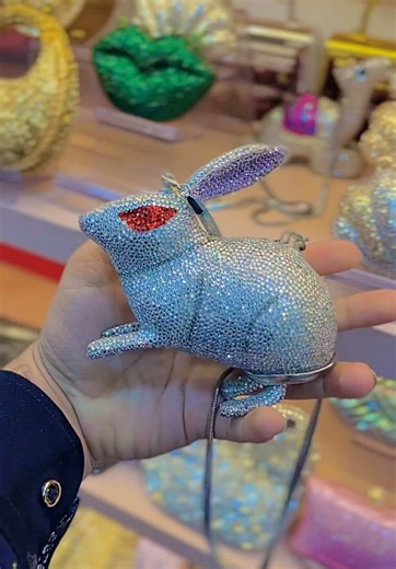 Mini Rabbit Fashion Trends with Metal Clutches