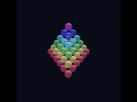 360° View: 56-Sphere Tetrahedral Structure