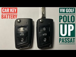 Volkswagen Golf Key Fob Battery Replacement How to change VW Key Battery