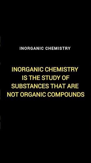 What is Inorganic Chemistry & Definition of Inorganic Chemistry