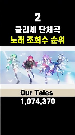 「스텔라이브 클리셰 노래 조회수 순위 TOP 3 2026 최신판」
