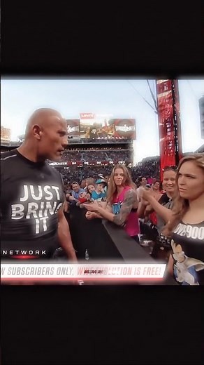 4K 💀 The Rock & Ronda Rousey 😈 vs Triple H & Stephanie McMahon😱 Confront The Authority:WreastleMania