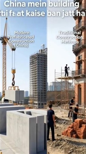 chiana vs india construction #building #constructionsite #siteengineer