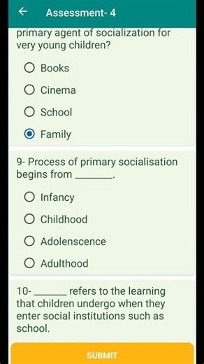 fundamentals of child psychology module 4 answer key#ncism#elective #answer