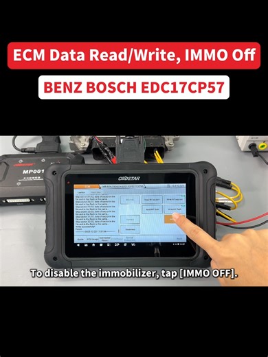 BENZ BOSCH EDC17CP57 ECM Data Read and Write, IMMO Off #BoschECU#immooff #BENZ#ECM#ecuflash#obdstar