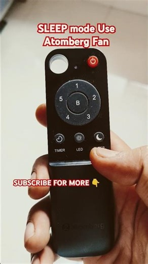 Atomberg BLDC Ceiling fan Sleep Mode Use #atombergfan #renesa #bldcfan Atomberg Fan remote function
