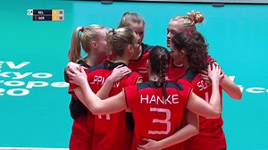 2.9K views · 385 reactions | Super Spike! Louisa Lippman with one of her 20 points so far! Germany  wins the 2nd 26-24 and now leads Belgium  2-0! Full #FIVBCOQT coverage: https://bit.ly/2QPREeZ Watch CEV Tokyo Qualification matches at www.eurovolley.tv #Volleyball #Tokyo2020 Deutscher Volleyball-Verband Belgian Yellow Tigers CEV - European Volleyball | Volleyball World | Facebook