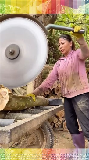 She Cuts Wood Like Butter! 😱 Extreme Logging Precision