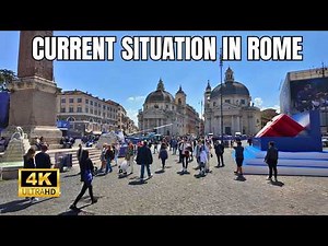 Rome Italy - Current Vibes in Rome | 4K Walking Tour 2025
