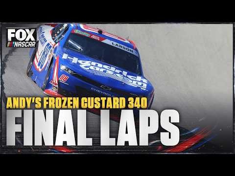 FINAL LAPS: Kyle Larson holds off Justin Allgaier to win Andy's Frozen Custard 340 🏁 NASCAR on FOX