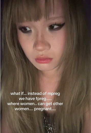 fpreg…. imagine if women can get pregnant…. woah #girlpit #yuri #wlw #fpreg #omegaverse