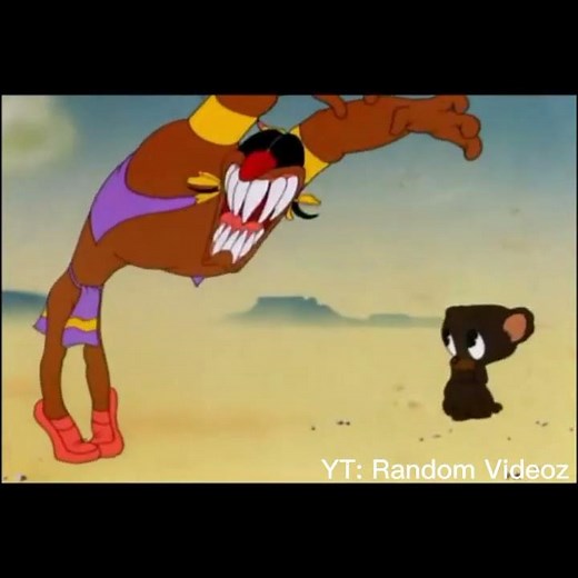 Bugs Bunny in injun Joe's presence