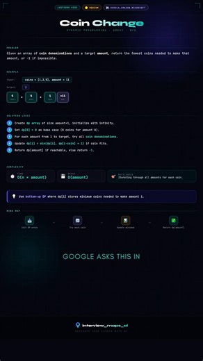 Google Rejects Candidates Who Can't Solve Coin Change