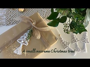 Tiny Treasures: Creating a Mini Macrame Christmas Tree 🎄 for Festive Decor