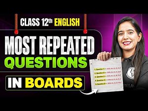Class 12 English Most Repeated Questions 🔥 | Class 12 English PYQ | Boards 2026