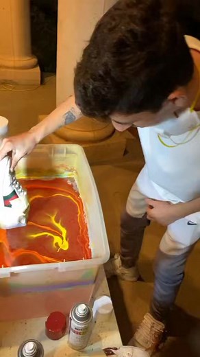 Hydro dipping 😎 #shoes #diy #hydro #dipping #design #reels | MARKO