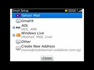 Blackberry - Setup E-mail account