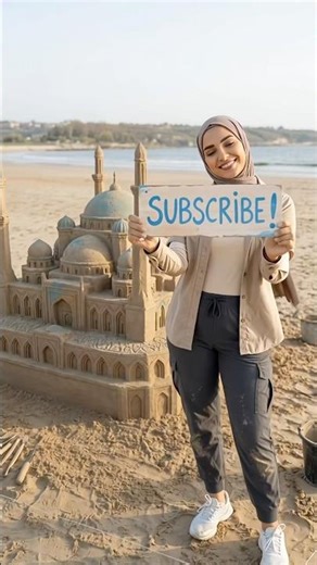 This Sand Mosque Will Blow Your Mind #sandart #satisfying #islamicart #shorts