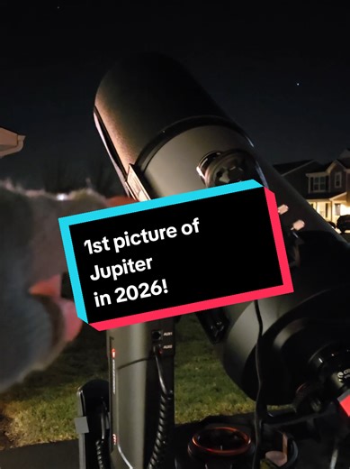 1st picture of Jupiter with the 9.25 celstron sct telescope #celestron #telescope #astronomy #jupiter #godfatherastro