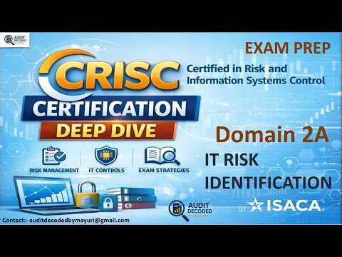 CRISC Domain 2 Risk Assessment | Part A - IT RISK IDENTIFICATION