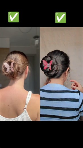 Claw clip bun Hairstyle Tutorial✅ #hairstyle #diyhairstyle #hair #hairtutorial #bunhairstyle