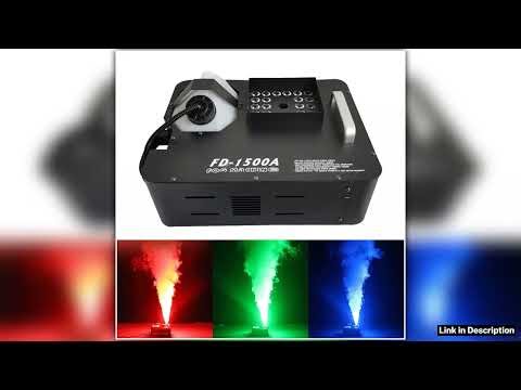 1500W Fog Smoke Machine DMX RGB 24LED Stage Light Effect Vertical Sprayer Remote fog machine Latest