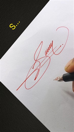 Creative S Signature Tutorial ✍️ | Modern Handwritten Signature Style #Shorts