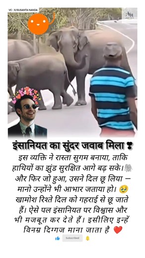 A simple act of kindness returned with pure gratitude. ❣️🐘