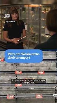 Woolies boss addresses empty shelves | The Business | ABC News #ABCBusiness #abcshorts #shorts