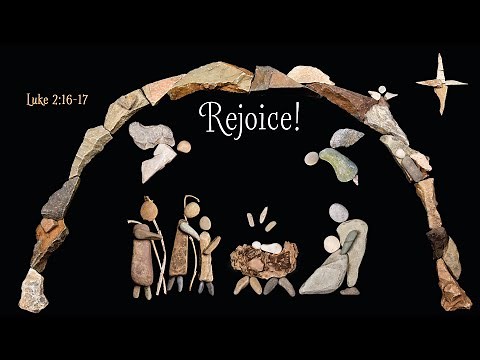 Little Baby Jesus, song and rock art by Patti Rokus to go with nativity book, A Savior is Born