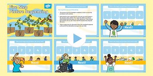 Five Step Picture Sequencing Powerpoint