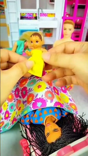 Satisfying With Unboxing Miniature Doll And pregnant Toys, ASMR Videos#shorts
