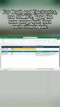 SUMIFS in Excel: Multiple Conditions Made Simple