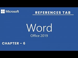Reference tab full tutorial I Reference tab in ms word 2019