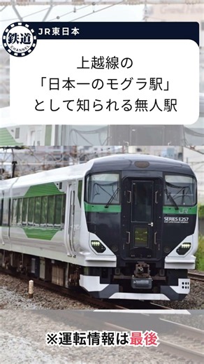 日本一のモグラ駅・標高差約70メートルの土合駅へ！ 臨時特急「谷川岳もぐら」「ループ」「山開き」運転日時（2026年夏）