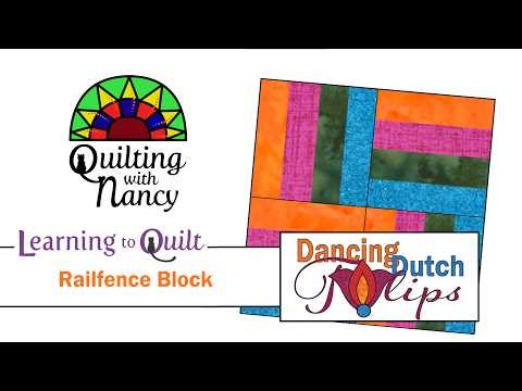 How to Make a Rail Fence Quilt Block | Learning to Quilt 1