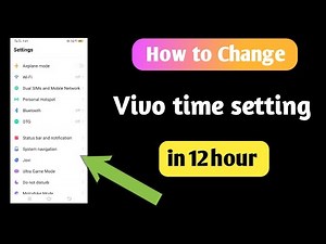 How to change vivo time setting in 12 hour