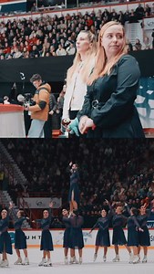 This coach deserves a medal too 🥇 Off-ice energy = unmatched. Team Passion, name checks out. #WorldSynchro #SynchroSkating | ISU Figure Skating