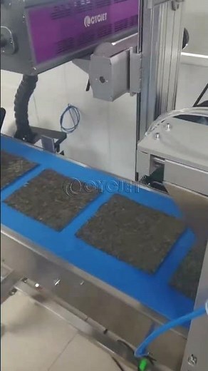 How to Laser Coding Seaweed by CYCJET CO2 Fly Laser printer Laser engraving Laser Marking Coder