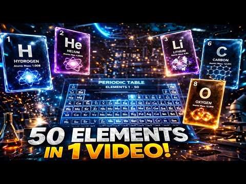 👉 “Periodic Table Made EASY 🚀 | 50 Elements Explained in Minutes!”