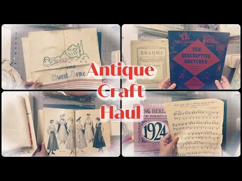 This Weeks Treasures! Craft Haul, Vintage & Antique Finds! #handmade #viral