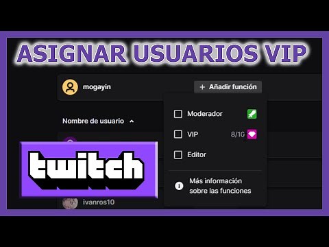 💎 How to Assign VIP Users to Your Twitch Chat 2022 💎 (Also Moderators and Editors)