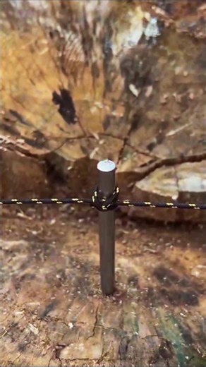 Essential Rope Knot for Tying in the Middle | Useful Knot Everyone Should Know 👍 #craft #outdoors