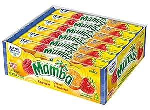 Mamba Fruit Chews Candy, 3.73 ounces, 24 Pieces (Pack of 24)