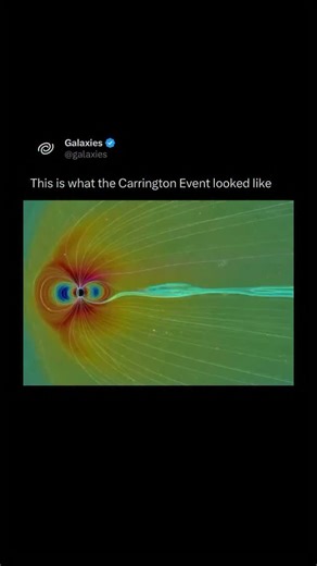 Galaxies on Instagram: "Back in 1859, Earth was hit by the most powerful geomagnetic storm in recorded history — the Carrington Event. ⁠ The event was caused by a coronal mass ejection (CME) — a massive burst of solar plasma — which reached Earth in just 17.6 hours. That’s incredibly fast, considering CMEs usually take a couple of days! When the Carrington Event hit, the results were extraordinary. Auroras were so bright that people could read a newspaper by their light.⁠ Telegraph systems faile