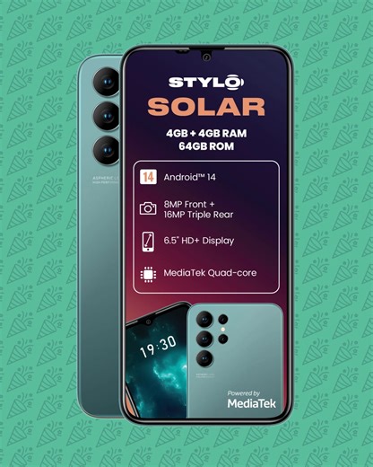 Ready for an upgrade? The Stylo Solar is on an amazing deal, grab yours before they’re gone! ⚡ Limited time only. While stocks last. 📱✨ #MyPEPfinds #AmazingDeal #promotion #Cellphones #savings #PEPZambia #StyloSolar #LimitedOffer #UpgradeNow | Pep Zambia