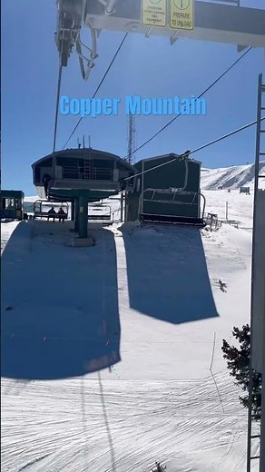 Spring Skiing at the Top of Super B Copper Mountain Colorado USA