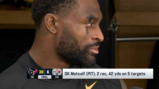 DK Metcalf reflects on the end of the Steelers season