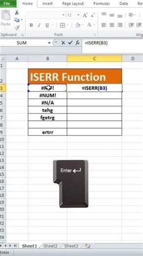 ISERR Function in Excel | Identify Formula Errors Easily